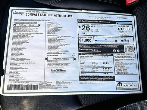 New 2026 Jeep Compass Latitude image 15