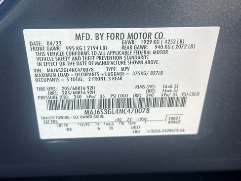 Used 2022 Ford EcoSport SE w/ SE Convenience Package image 29