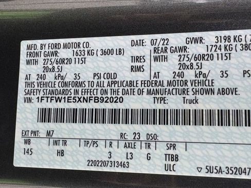 Certified 2022 Ford F150 Lariat AWD/4WD image 35