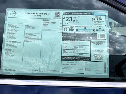 New 2026 Nissan Pathfinder SV FWD image 19
