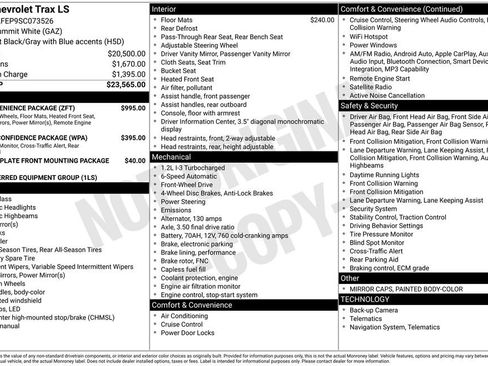 Used 2025 Chevrolet Trax LS w/ LS Convenience Package FWD image 14
