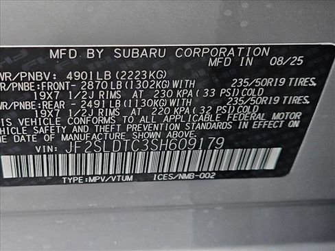 New 2025 Subaru Forester Touring w/ Protection Package image 18