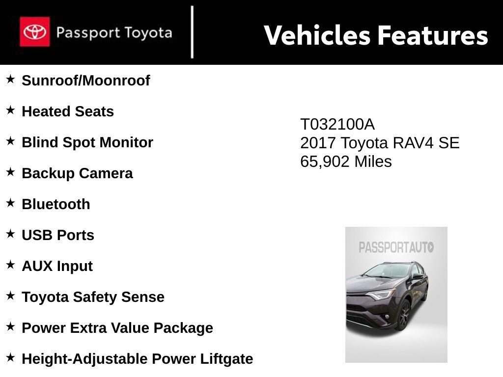 Used 2017 Toyota RAV4 SE w/ Power Extra Value Package AWD/4WD image 8