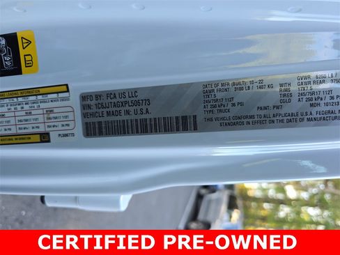 Certified 2023 Jeep Gladiator Sport image 70