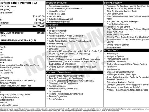 Used 2025 Chevrolet Tahoe Premier RWD image 9