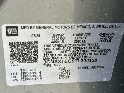 Used 2026 Chevrolet Equinox RS w/ LPO, Floor Liner Package image 33