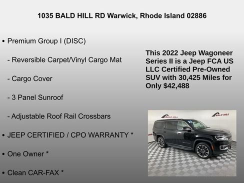 Used 2022 Jeep Wagoneer Series II w/ Premium Group I image 7