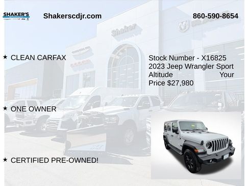 Certified 2023 Jeep Wrangler Sport image 6