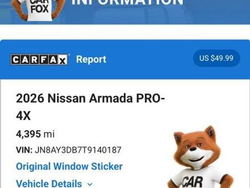 Used 2026 Nissan Armada PRO-4X AWD/4WD image 4