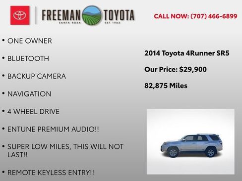 Used 2014 Toyota 4Runner SR5 AWD/4WD image 5