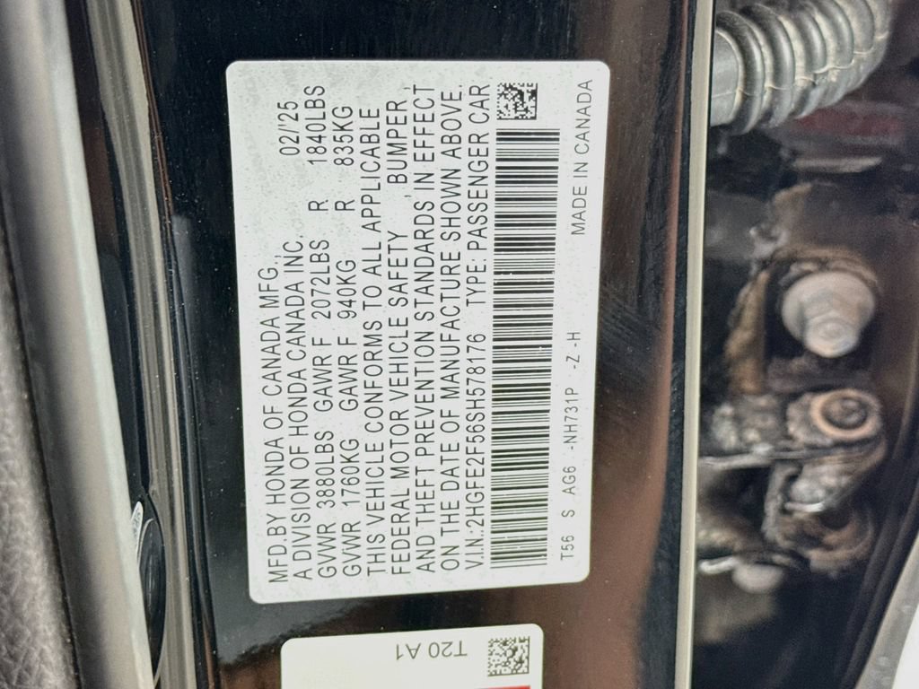 Certified 2025 Honda Civic Sport image 29