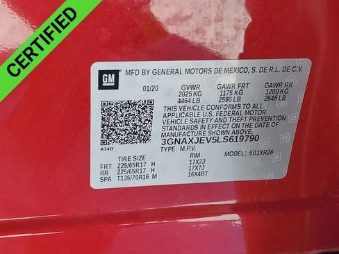 Used 2020 Chevrolet Equinox LT w/ Driver Convenience Package image 33