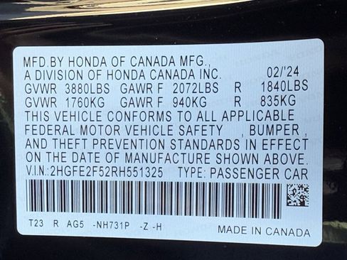 Used 2024 Honda Civic Sport image 33