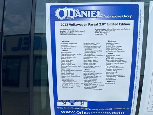 Used 2022 Volkswagen Passat 2.0T image 26