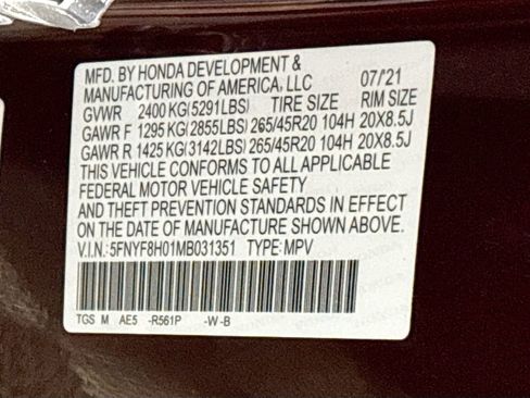 Used 2021 Honda Passport Elite image 26