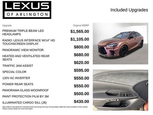 Used 2023 Lexus RX 500h F Sport w/ Accessory Package (Z1) AWD/4WD image 4
