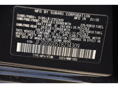New 2026 Subaru Crosstrek 2.5i Sport AWD/4WD image 25