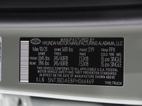 Certified 2023 Hyundai Santa Cruz SEL w/ Cargo Package image 22