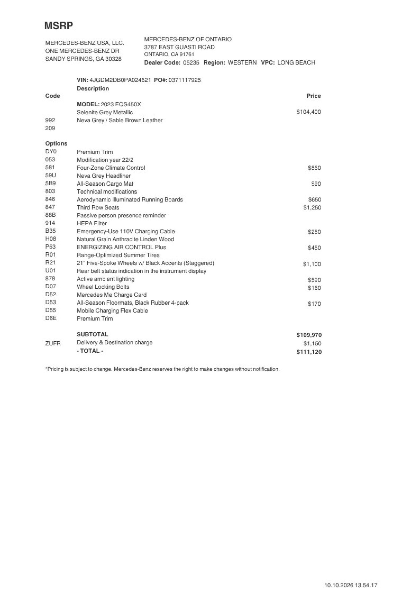 Certified 2023 Mercedes-Benz EQS 450+ SUV image 2
