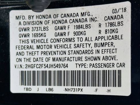 Used 2018 Honda Civic LX image 12