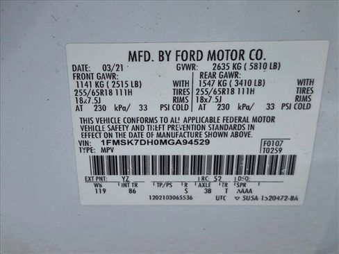 Used 2021 Ford Explorer XLT RWD image 25