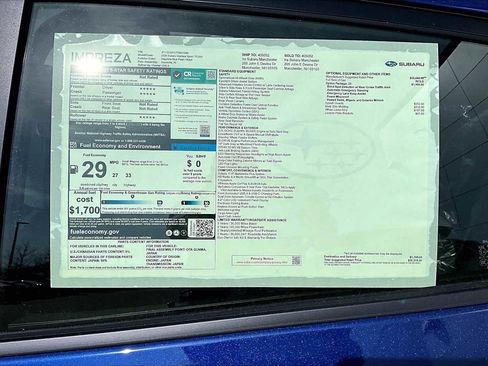 New 2026 Subaru Impreza 2.0i Sport image 18