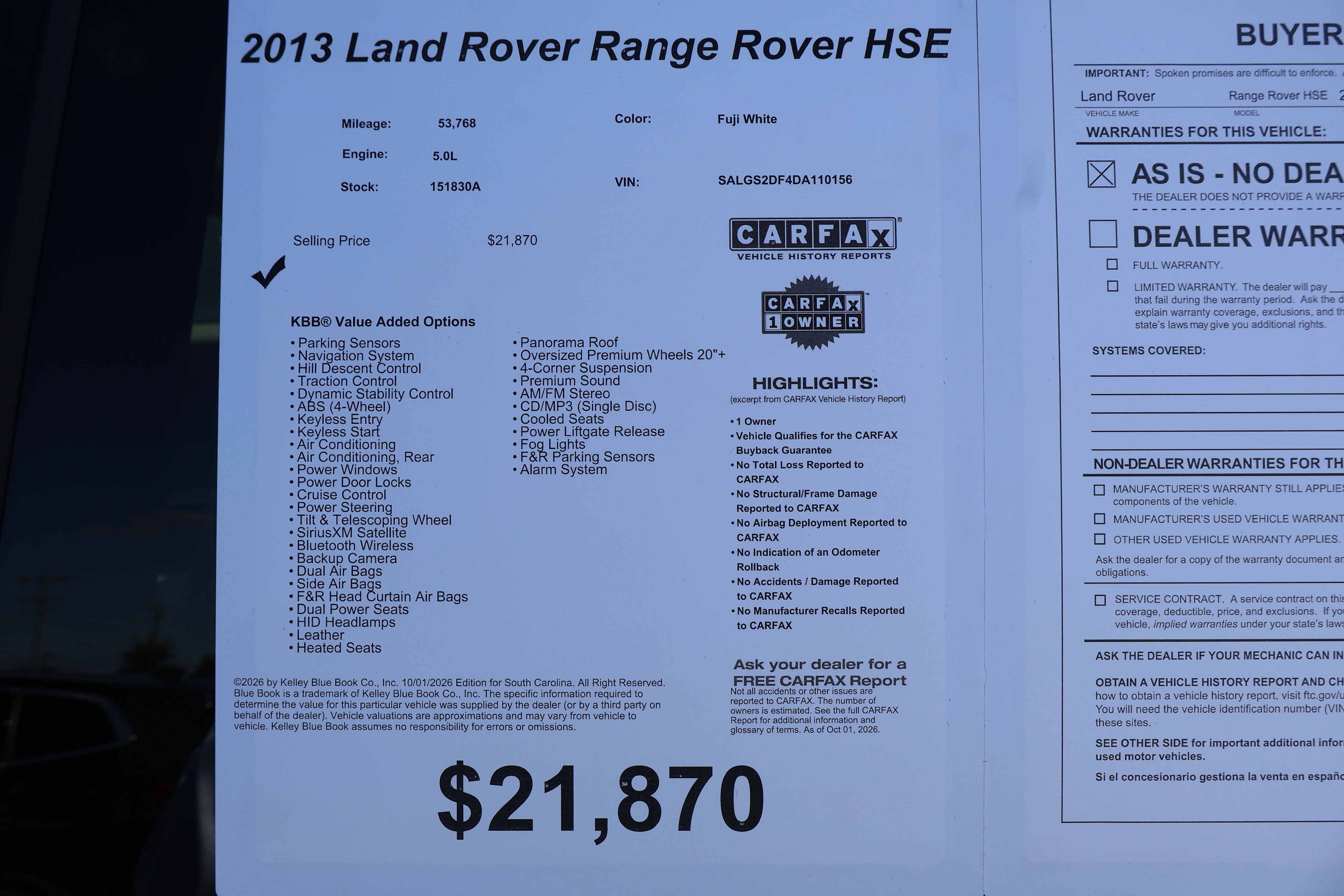 Used 2013 Land Rover Range Rover HSE AWD/4WD image 47