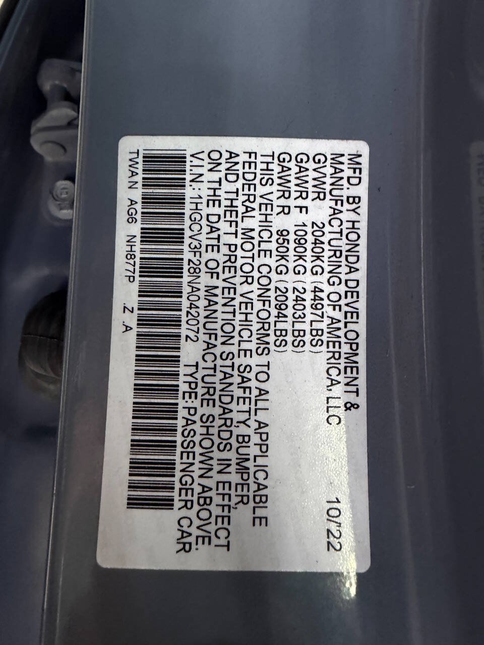 Used 2022 Honda Accord Sport image 30