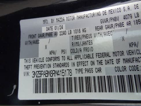 Used 2024 MAZDA MAZDA3 s FWD image 34