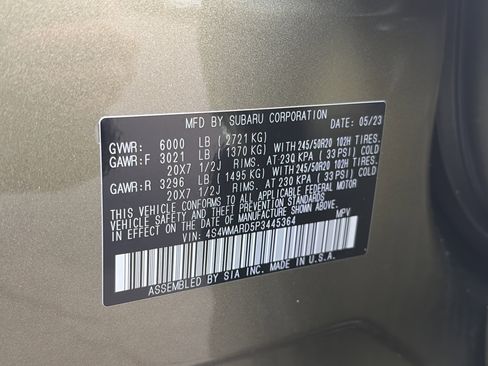 Used 2023 Subaru Ascent Limited w/ Technology Package AWD/4WD image 36