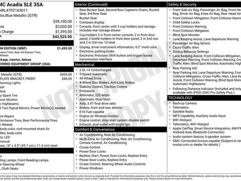 Certified 2023 GMC Acadia SLE w/ Elevation Edition AWD/4WD image 2