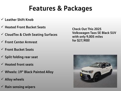 Used 2025 Volkswagen Taos SE AWD/4WD image 17