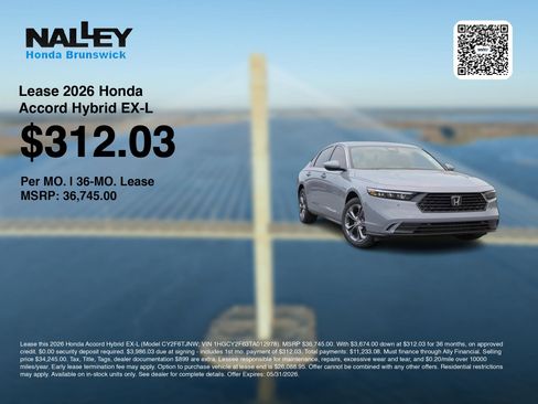 New 2026 Honda Accord EX-L image 3