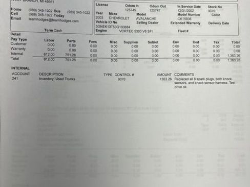 Used 2003 Chevrolet Avalanche 4x4 w/ Suspension Package, Off-Road image 35