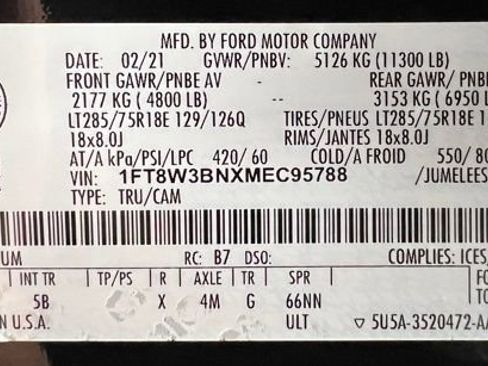 Used 2021 Ford F350 Lariat w/ Tremor Off-Road Package AWD/4WD image 60