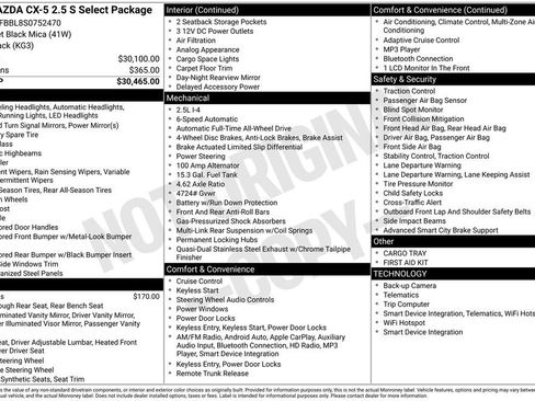 New 2025 MAZDA CX-5 AWD 2.5 S w/ Select Package image 34