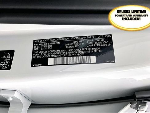 New 2026 Volvo XC90 T8 Plus w/ Protection Package Premier image 31