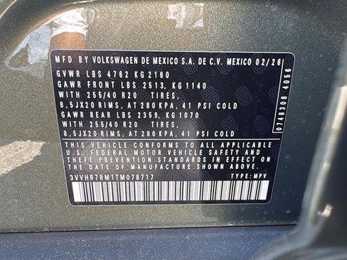 New 2026 Volkswagen Tiguan SE R-Line FWD image 32
