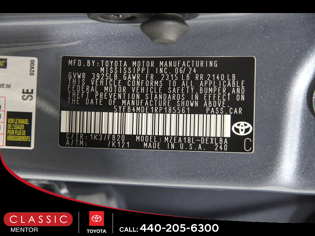 Certified 2024 Toyota Corolla LE FWD image 21