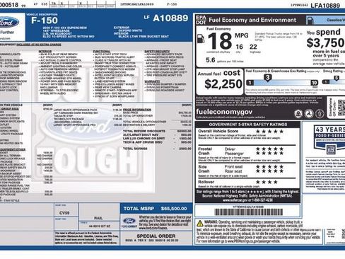 Used 2020 Ford F150 Lariat w/ Equipment Group 502A Luxury AWD/4WD image 26