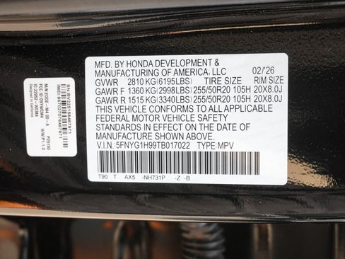 Used 2026 Honda Pilot Black Edition image 38