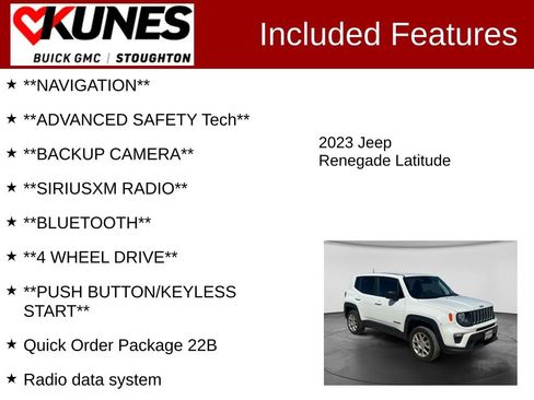 Used 2023 Jeep Renegade Latitude AWD/4WD image 2