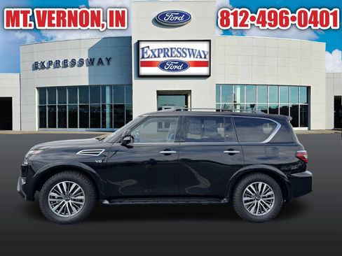 Used 2021 Nissan Armada SL w/ Captain's Chairs Package AWD/4WD image 9