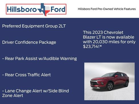 Used 2023 Chevrolet Blazer LT w/ Convenience Package FWD image 3