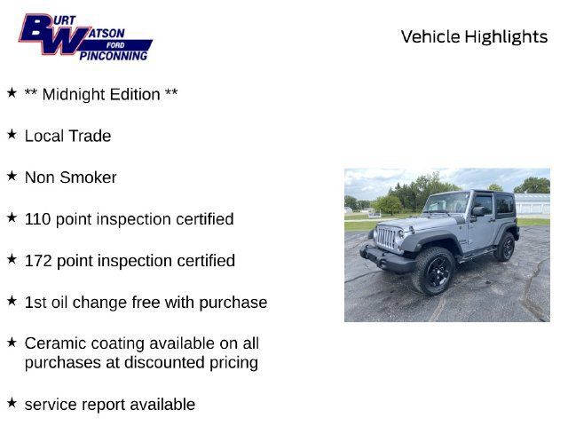 Used 2014 Jeep Wrangler Sport w/ Quick Order Package 24S AWD/4WD image 7