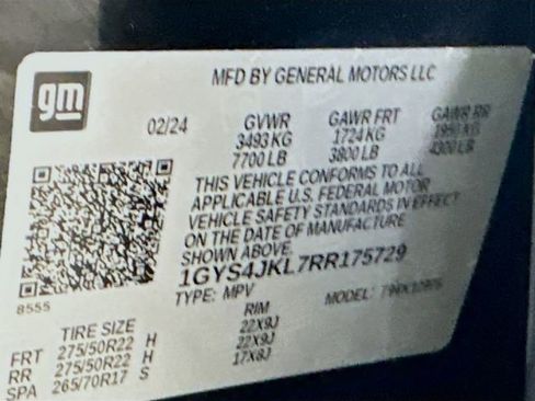 Used 2024 Cadillac Escalade ESV Luxury w/ LPO, Floor Liner Package image 34