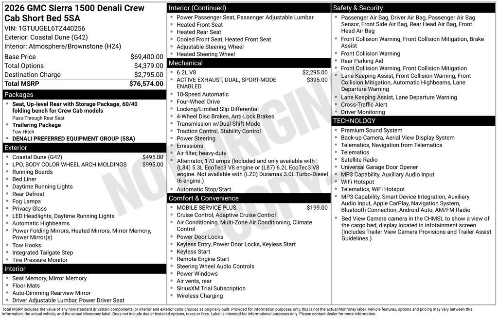 New 2026 GMC Sierra 1500 Denali AWD/4WD image 17