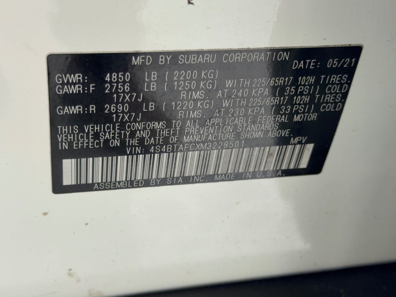 Used 2021 Subaru Outback Premium AWD/4WD image 31