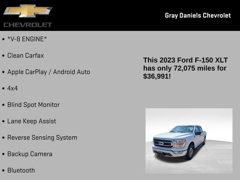 Used 2023 Ford F150 XLT w/ Equipment Group 301A Mid AWD/4WD image 7