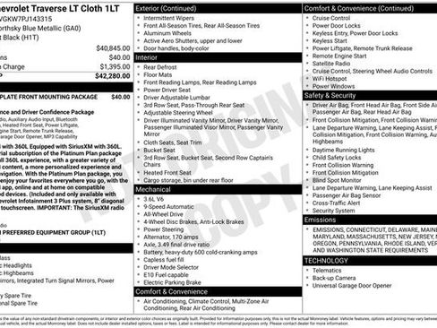 Used 2023 Chevrolet Traverse LT image 5